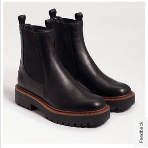 Sam Edelman Black Laguna Chelsea Boots, Size 8